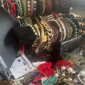 Elegant Gold and Silver Bracelet Set